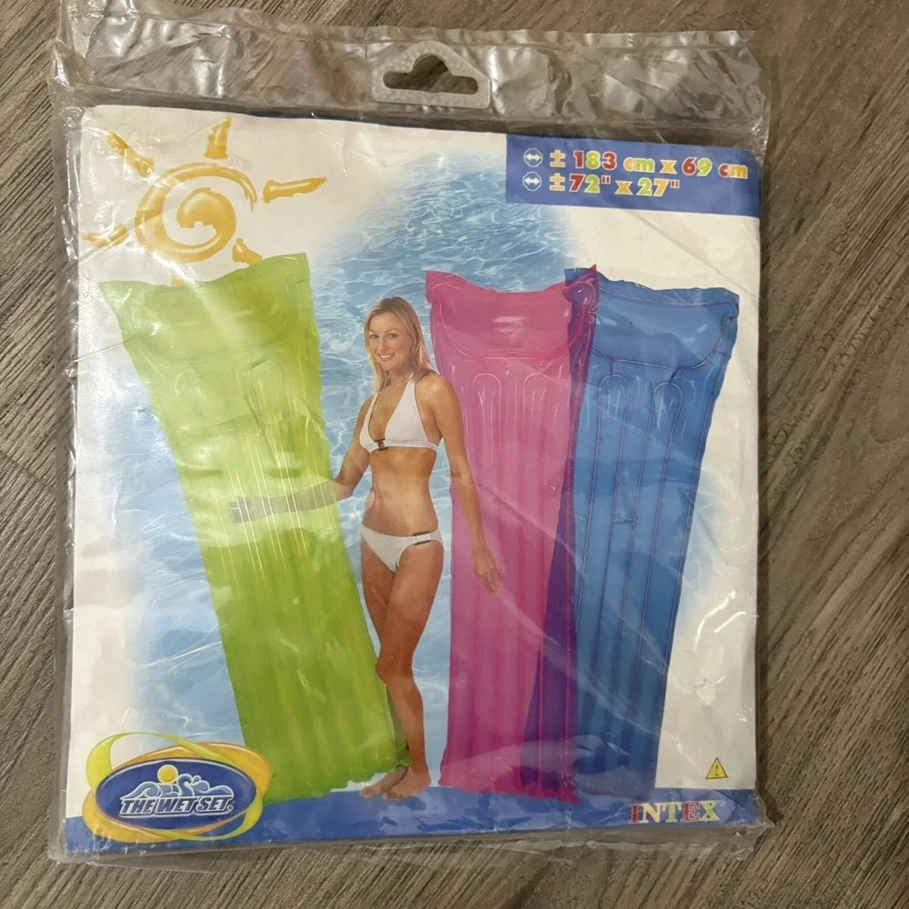INTEX The Wet Set Inflatable Mat Blue Relax Pool Beach 72